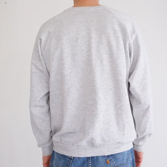 Vintage '93 Jerzees Gray St Catherine Dubois Church Travel Crewneck Sweater XL - Picture 2 of 11